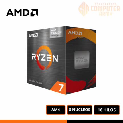 PROCESADOR AMD RYZEN 7 5700G, 3.8GHZ HASTA 4.6GHZ, CACHE 16MB, AM4