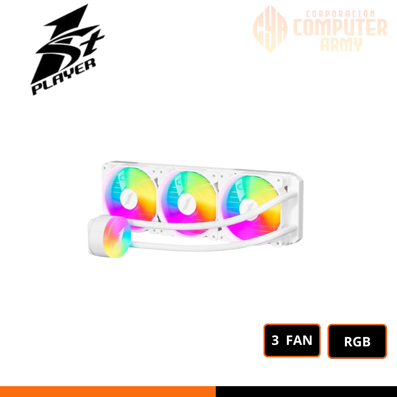 COOLER ACCESORIOS (21) ENFRIAMIENTO LIQUIDO 1SPLAYER TS2 360 RGB WHITE - Imagen 1
