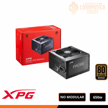 FUENTE DE PODER, XPG, 650W 80 PLUS BRONZE PYLON ATX