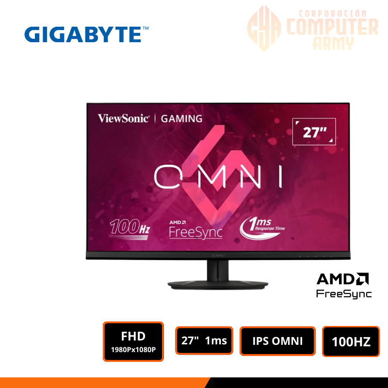 5 MONITOR GAMER VIEWSONIC VX2716 27P 100HZ 1MS DP IPS FHD - Imagen 1