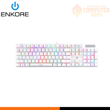TECLADO MECANICO WHITE RGB Royale - ENK 1003W