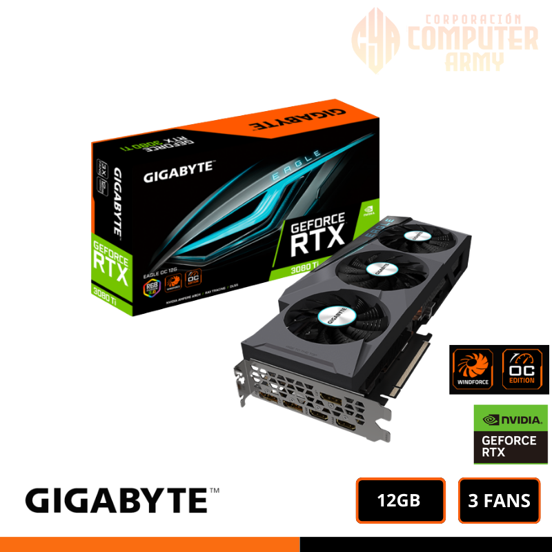 GRAFICAS (13) GEFORCE RTX 3080TI GIGABYTE EAGLE OC 12GB GDDR6 (PROMOCION CON PC COMPLETA) - Imagen 1