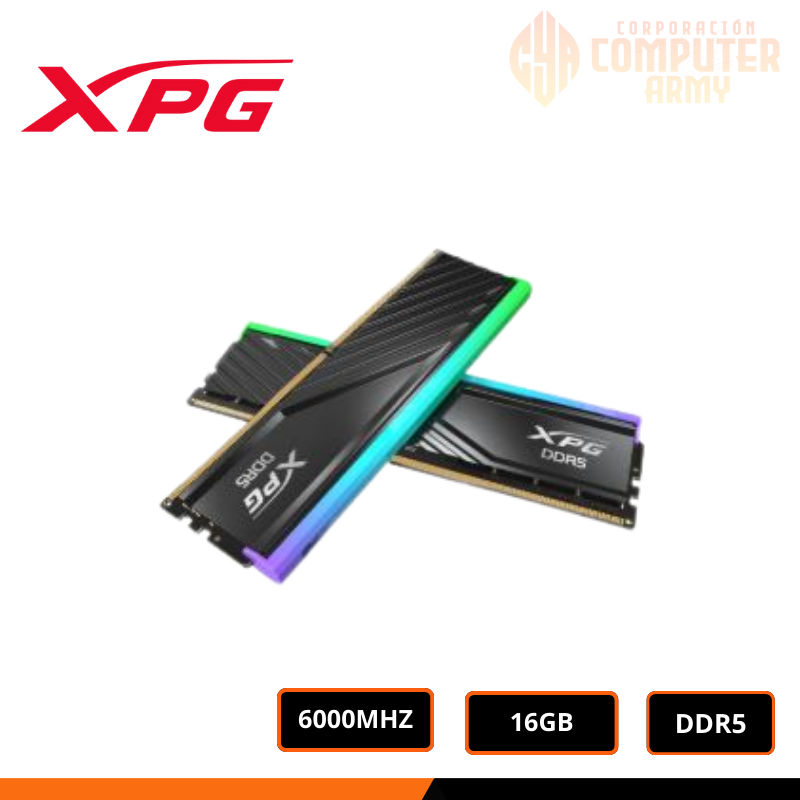 MEMORIAS RAM (9) MEMORIA RAM XPG LANCER BLADE RGB 16GB DDR5 6000 MHZ - Imagen 1