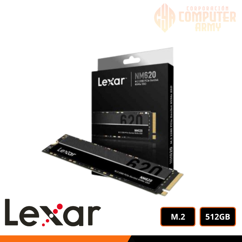SSD (10) ALMACENAMIENTO LEXAR 512GB 3500 MB/S - Imagen 1