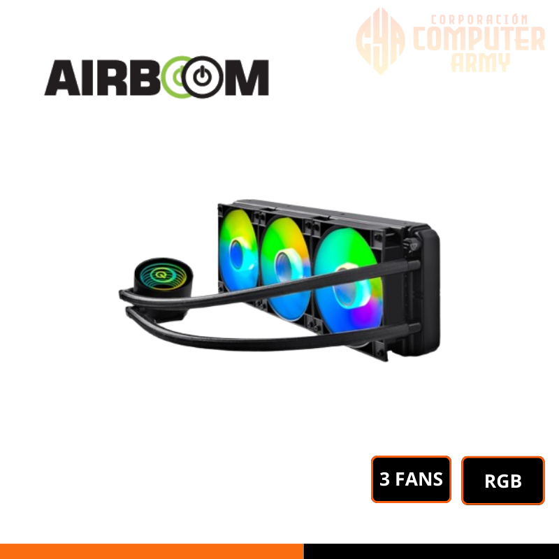COOLER ACCESORIOS (11) REFRIGERACION LIQUIDA AIRBOOM ARC360 ARGB BLACK - Imagen 1