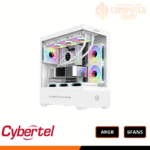 CASE ICUBE MICRONICS  WHITE 6 FANS RGB SIN FUENTE  MID TOWER