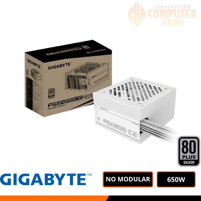 FUENTE (3) FUENTE DE PODER GIGABYTE 650W 80+ SILVER - Imagen 1