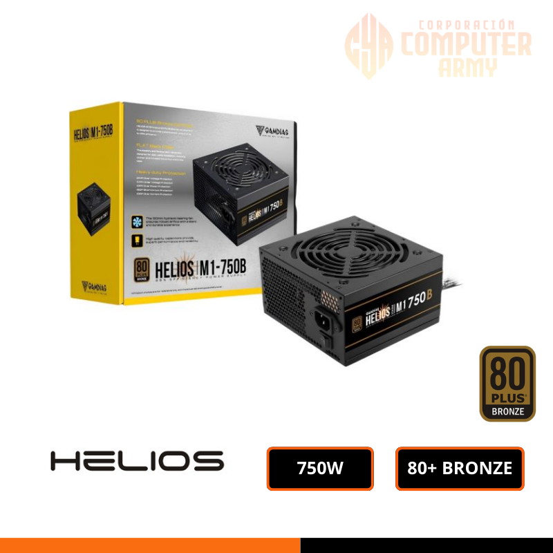 PLACAS (6) FUENTE DE PODER 750W HELIOS 80+ PLUS BRONZE - Imagen 1
