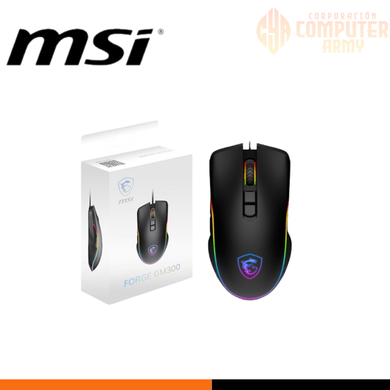 COOLER ACCESORIOS (24) MSI Forge GM300 Gaming Mouse - Imagen 1