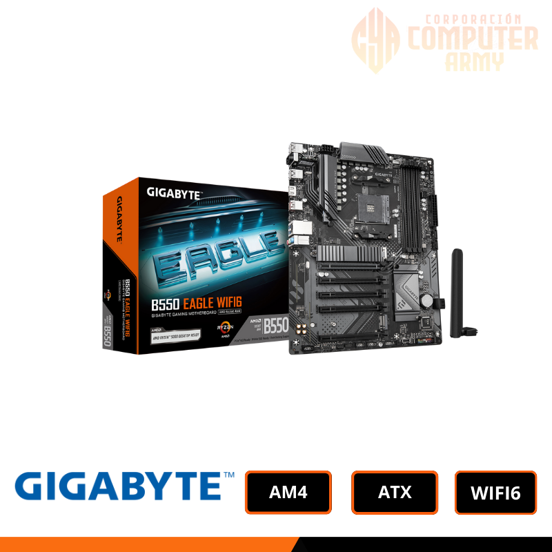 PLACAS ATX GIGABYTE B550 PLACA MADRE B550 EAGLE GIGABYTE WIFI 6.0 ATX - Imagen 1