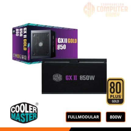FUENTE DE PODER COOLER MASTER 850W 80+ GOLD FULL MODULAR PCIE 3.1, 5.1