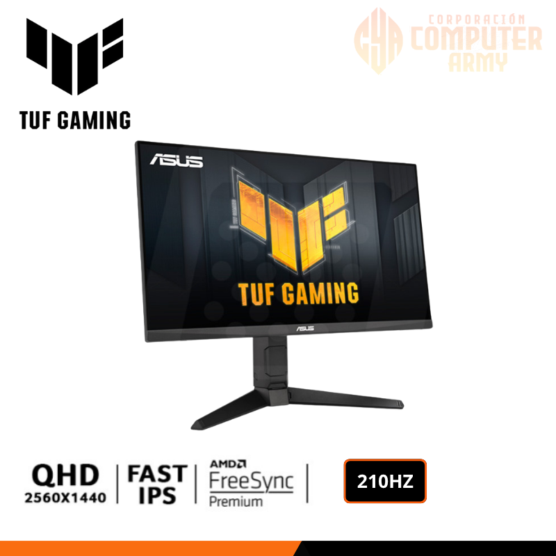 MONITORES MONITOR 27 IPS ASUS TUF GAMING VG27AQ5A 2K 1MS 210HZ HDMI DP USB HUB TUF-GAMING - Imagen 1
