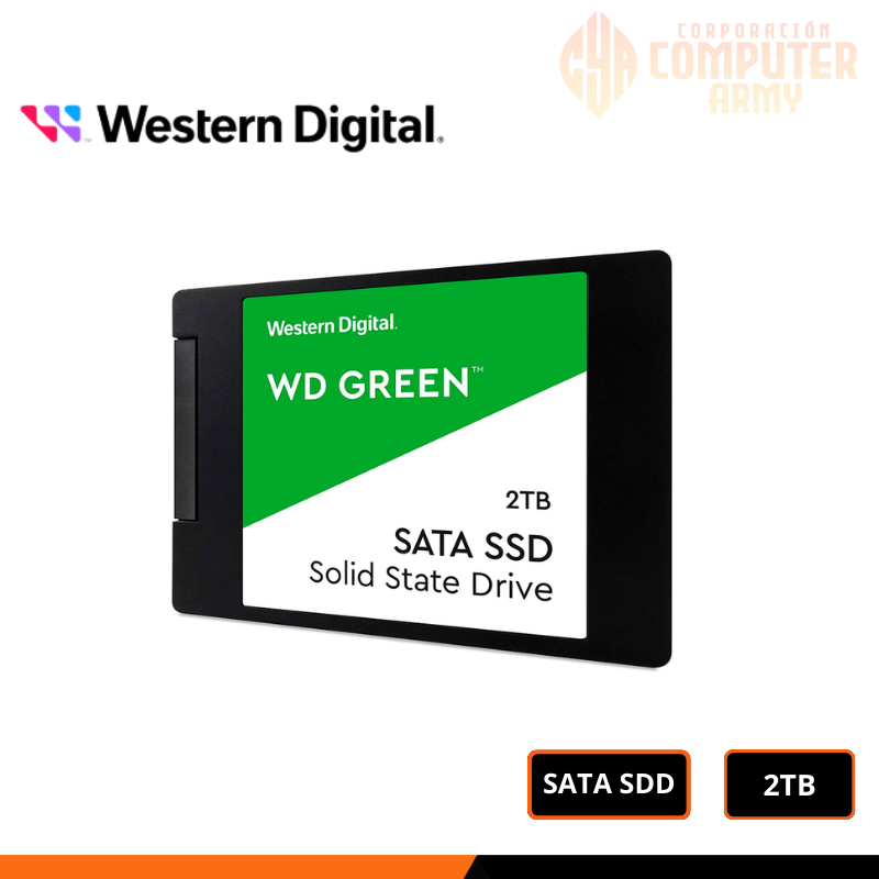 SSD (1) Unidad en estado solido Western Digital Green 2TB SATA - Imagen 1