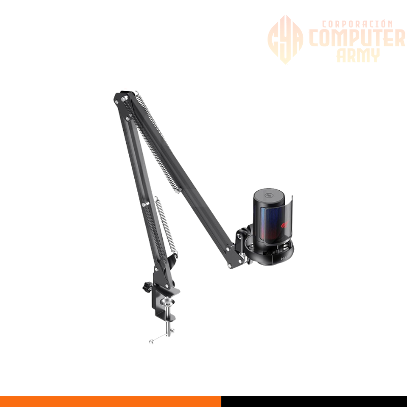 COOLER ACCESORIOS (25) MICROFONO, HAVIT, GK50 PRO RGB CON BRAZO - Imagen 1