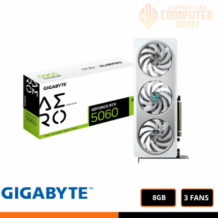 TARJETA DE VIDEO GIGABYTE GEFORCE RTX 5060 8GB GDDR7 128BITS AERO OC