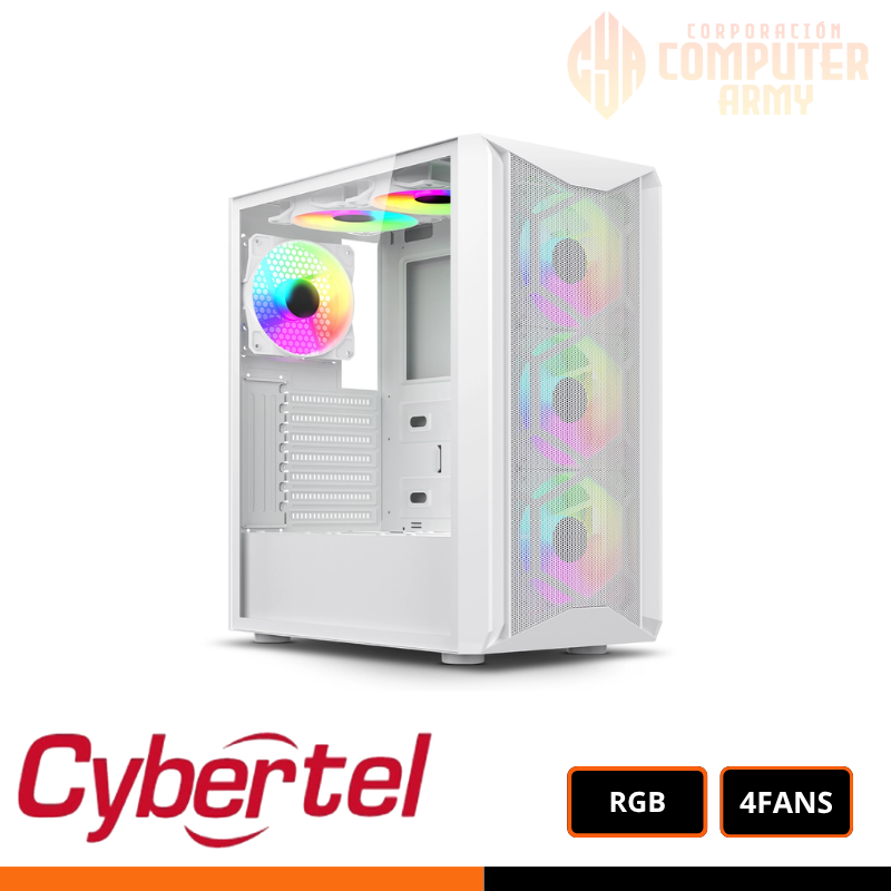 cases (2) CASE ELEMENT 6 FANS / MESH / WHITE - Imagen 1