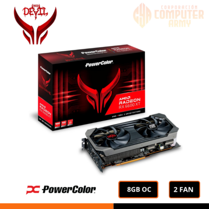 TARJETA VIDEO POWER COLOR DEVIL RADEON RX 6600XT 8GB GDDR6, PCI-EXPRESS 4.0