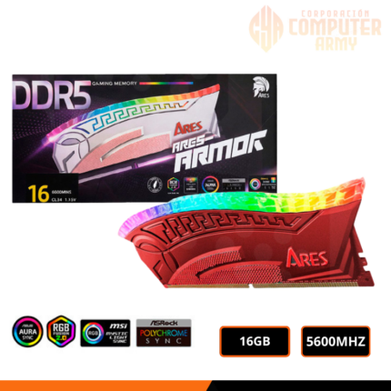 MEM. RAM 5600MHZ DATO RED 16GB DDR5 (RGB)