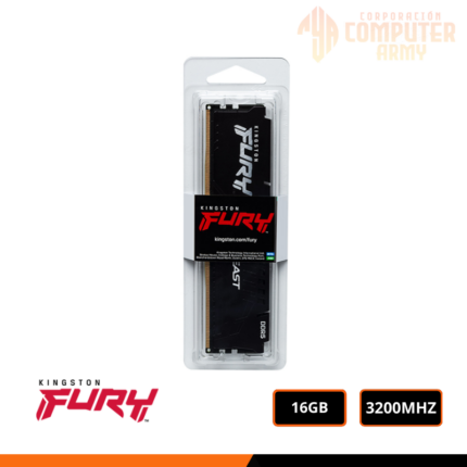 MEMORIA RAM KINGSTON FURY BEAST 16GB DDR4 3200MHZ CL16