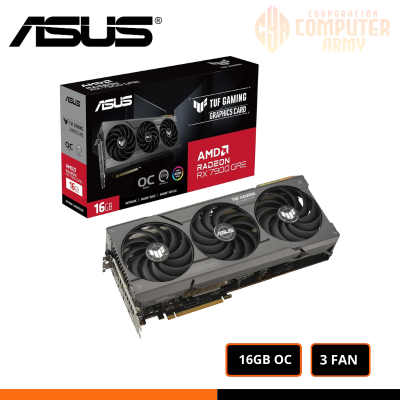 GRAFICAS (27) TARJETA DE VIDEO ASUS TUF Gaming Radeo RX 7900GRE OC Edition 16GB GDDR6 (SOLO PC) - Imagen 1