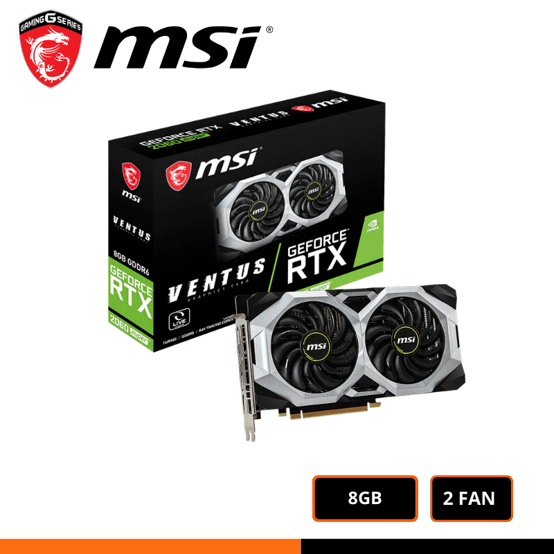 GRAFICAS (29) TARJETA DE VIDEO MSI GeForce RTX 2060 SUPER VENTUS - Imagen 1
