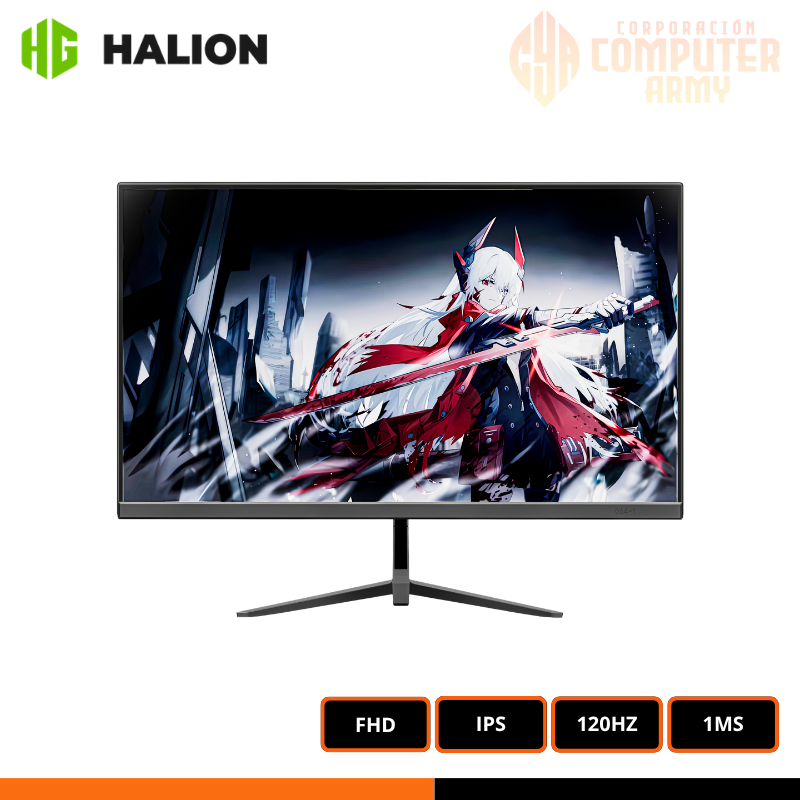 MONITOR HALION 24″ (HS2403FF) IPS FHD 120HZ 1MS - Imagen 1