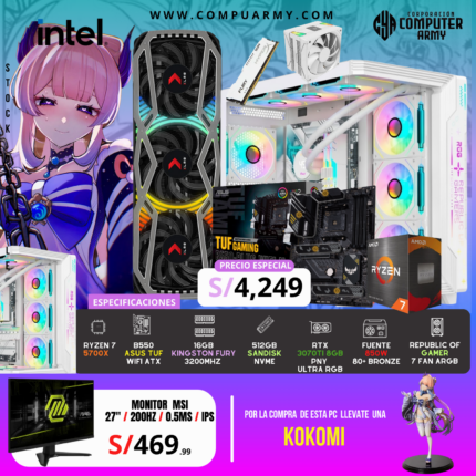 PC WAIFU KOKIMI - RYZEN 7 5700X + RTX 3070TI 8GB