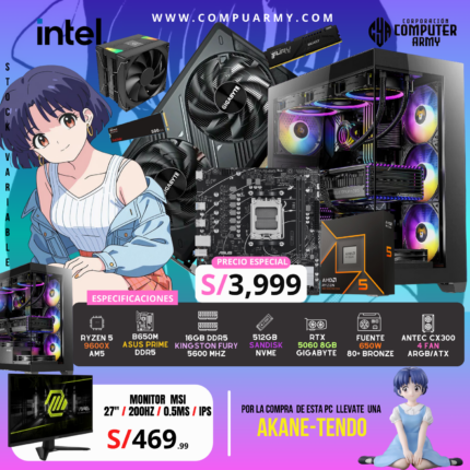 PC WAIFU AKANE - RYZEN 5 9600X + RTX 5060 8G