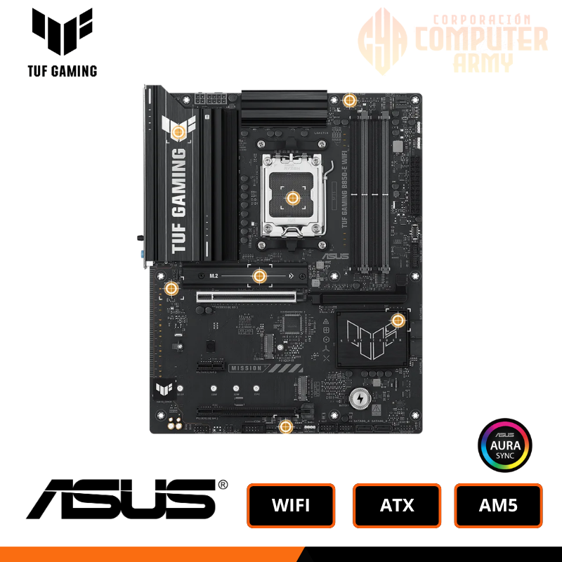 PLACAS (9) PLACA MADRE ASUS TUF GAMING B850-E WIFI AM5 - Imagen 1