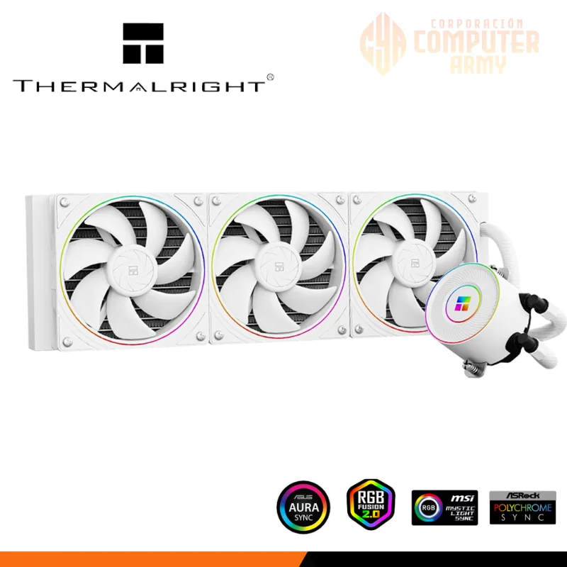 COOLER ACCESORIOS (5) REFRIGERACION LIQUIDA THERMALRIGHT AQUA ELITE 360 V5 ARGB WHITE - Imagen 1