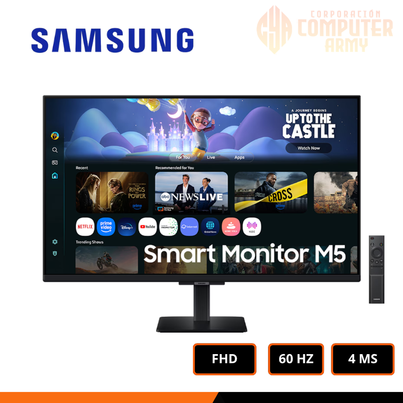 ERP-1421-1.png MONITOR SAMSUNG 27" 60HZ 4MS SMART TV + CONTROL - Imagen 1
