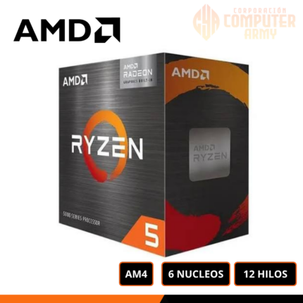 PROCESADOR AMD RYZEN 5 5600GT, 3.6GHZ HASTA 4.6GHZ, CACHE 16MB, AM4