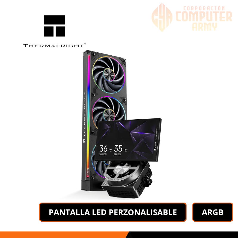 ERP-2040-1.png REFRIGERACION LIQUIDA THERMALRIGHT DYNAMIC VISION PRO 360 ARGB BLACK - Imagen 1