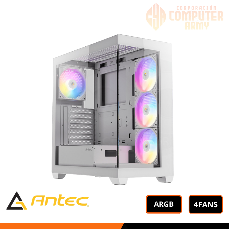 cases-12-1.png CASE ANTEC CX300 RGB ELITE WHITE SIN FUENTE VIDRIO TEMPLADO USB 3.0/USB 2.0 - Imagen 1